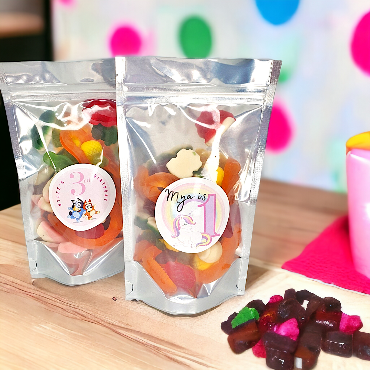 Personalised Jelly Lolly bags