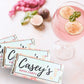 Personalised chocolate bars - LB Sweets | Fairy floss & Favours