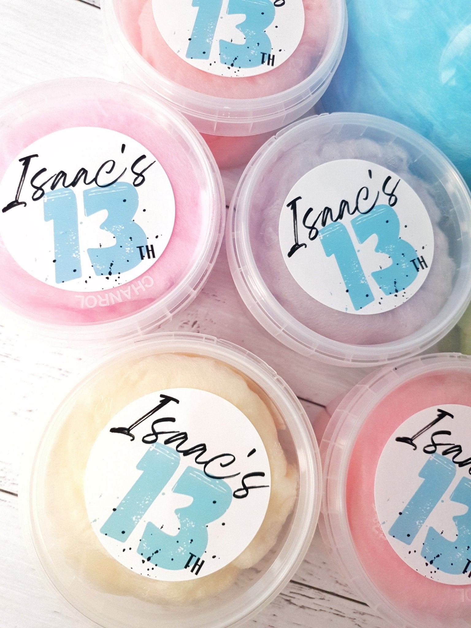 Personalised Fairy floss favours simple